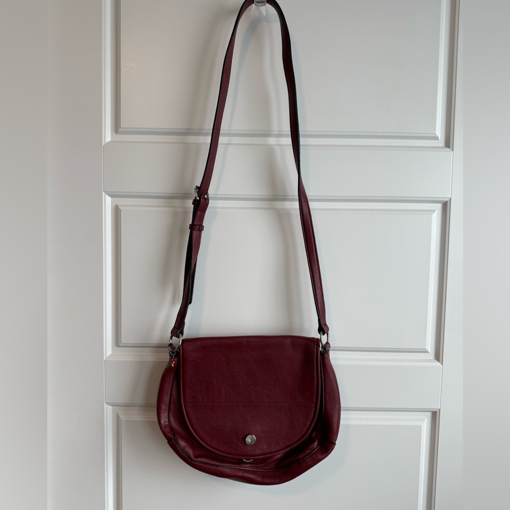 Calvin Klein Burgundy Shoulder Bag